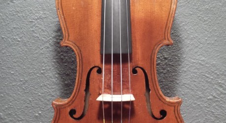Here is a small violin restoration that I did for one of my clients a few months back. His father 
